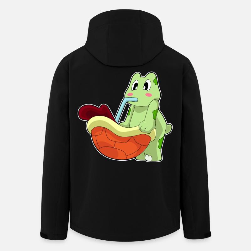 Schildkröte Kaffee Becher - Recycelte Männer Softshell-Jacke von Stanley/Stella - Schwarz