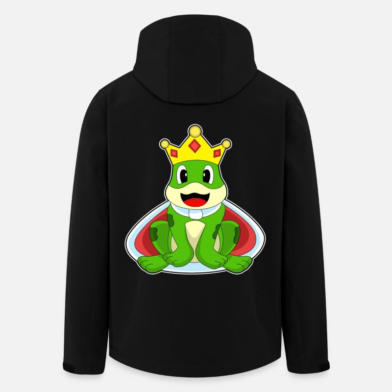 Frog Crown - Men’s Recycled Softshell Jacket by Stanley/Stella - black