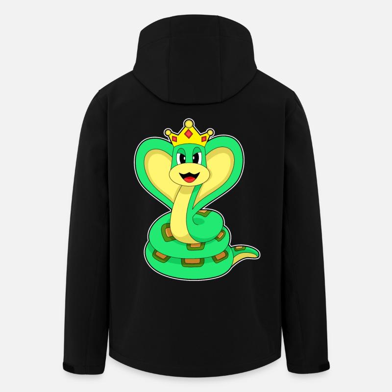 Couronne du Roi Serpent - Veste softshell homme en polyester recyclé Stanley/Stella - noir