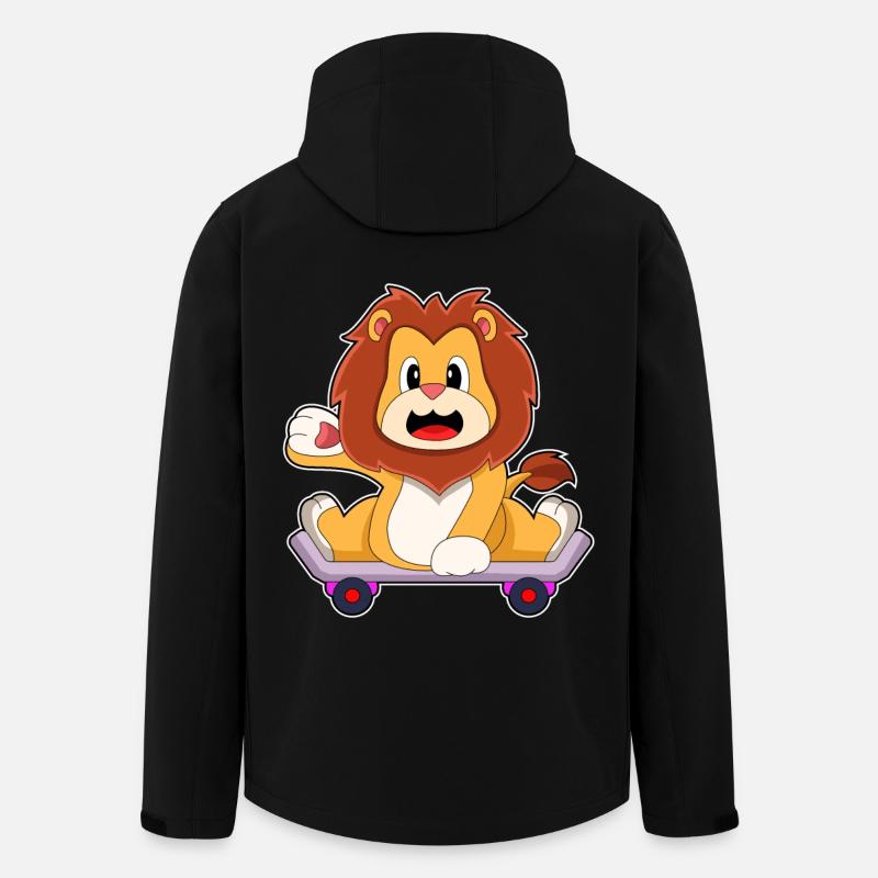Löwe Skater Skateboard - Recycelte Männer Softshell-Jacke von Stanley/Stella - Schwarz