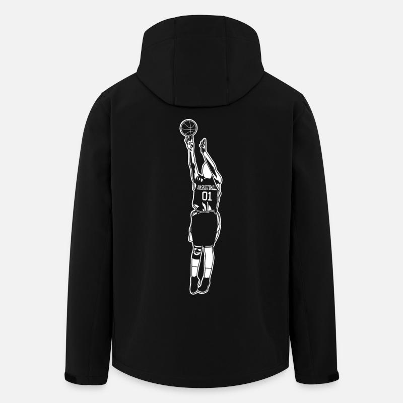 Basketteur - Veste softshell homme en polyester recyclé Stanley/Stella - noir