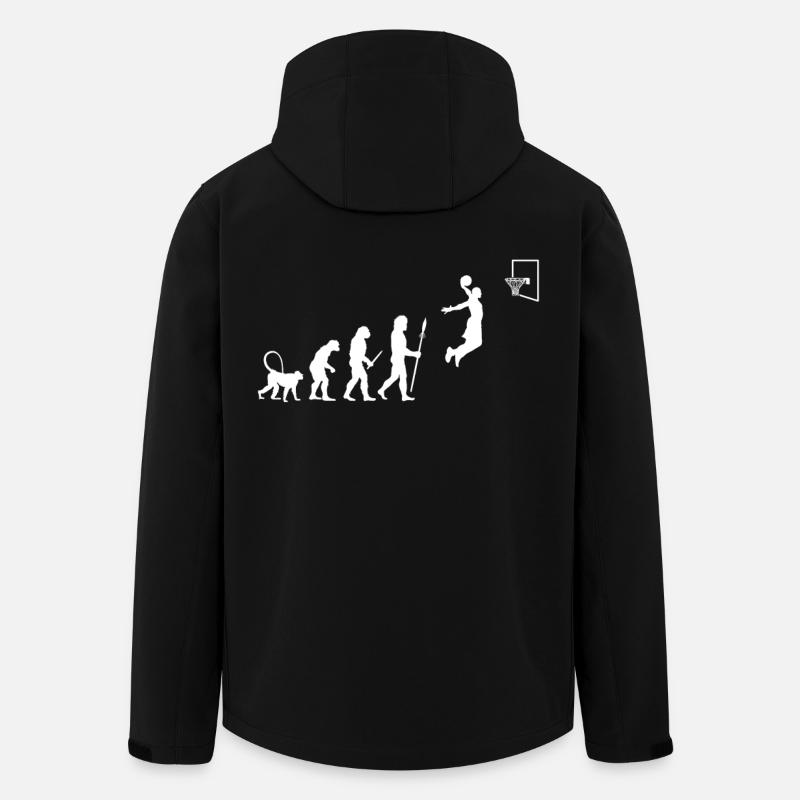 Evolution Of Basketball - Recycelte Männer Softshell-Jacke von Stanley/Stella - Schwarz