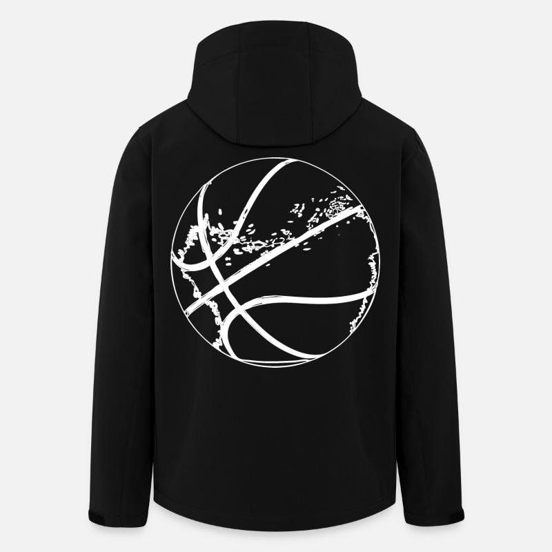 Basketballer Ball - Recycelte Männer Softshell-Jacke von Stanley/Stella - Schwarz
