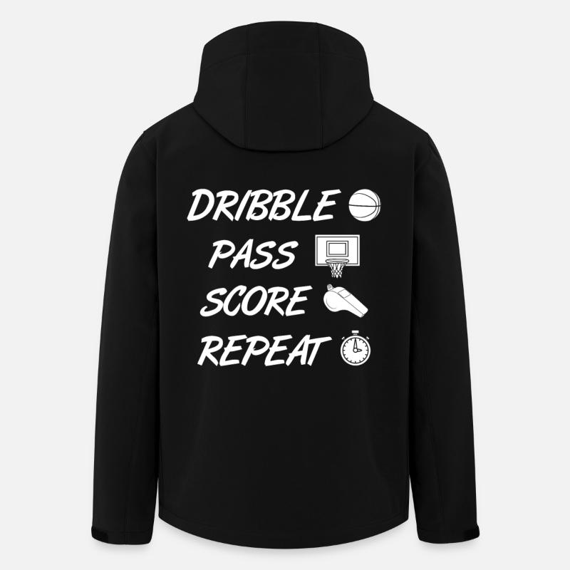 Basketteur - Veste softshell homme en polyester recyclé Stanley/Stella - noir