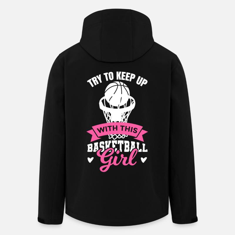 Basketball Mädchen - Recycelte Männer Softshell-Jacke von Stanley/Stella - Schwarz