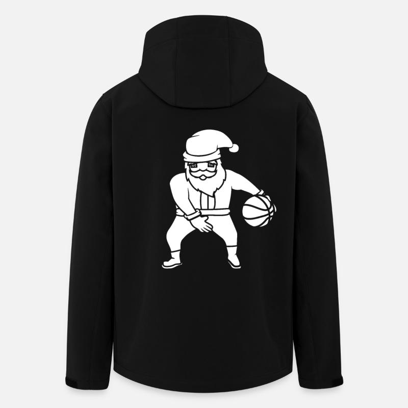 Basketball Weihnachten - Recycelte Männer Softshell-Jacke von Stanley/Stella - Schwarz