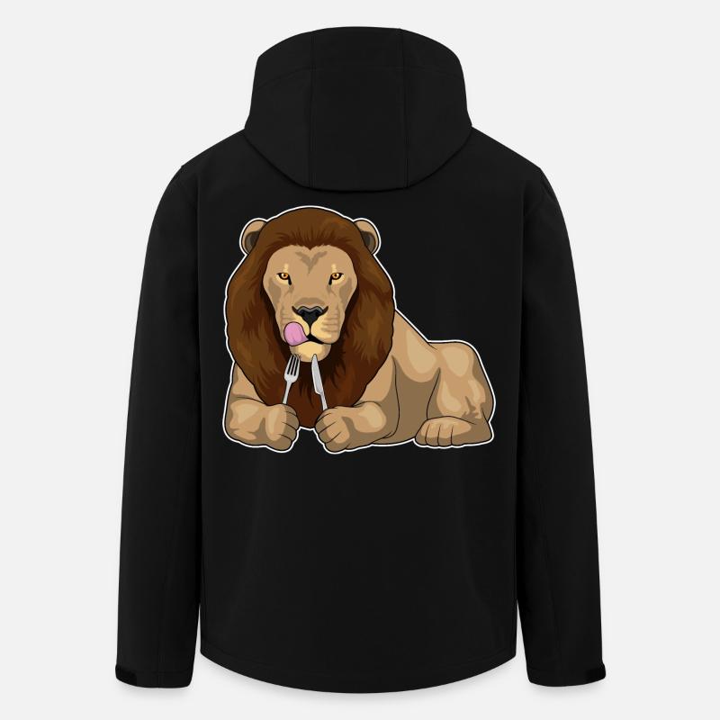 Lion Cutlery Cooking Kitchen - Men’s Recycled Softshell Jacket by Stanley/Stella - black