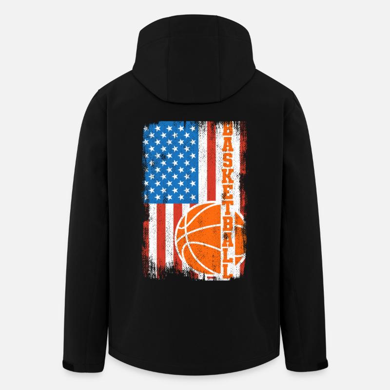 4. Juli Basketball - Recycelte Männer Softshell-Jacke von Stanley/Stella - Schwarz
