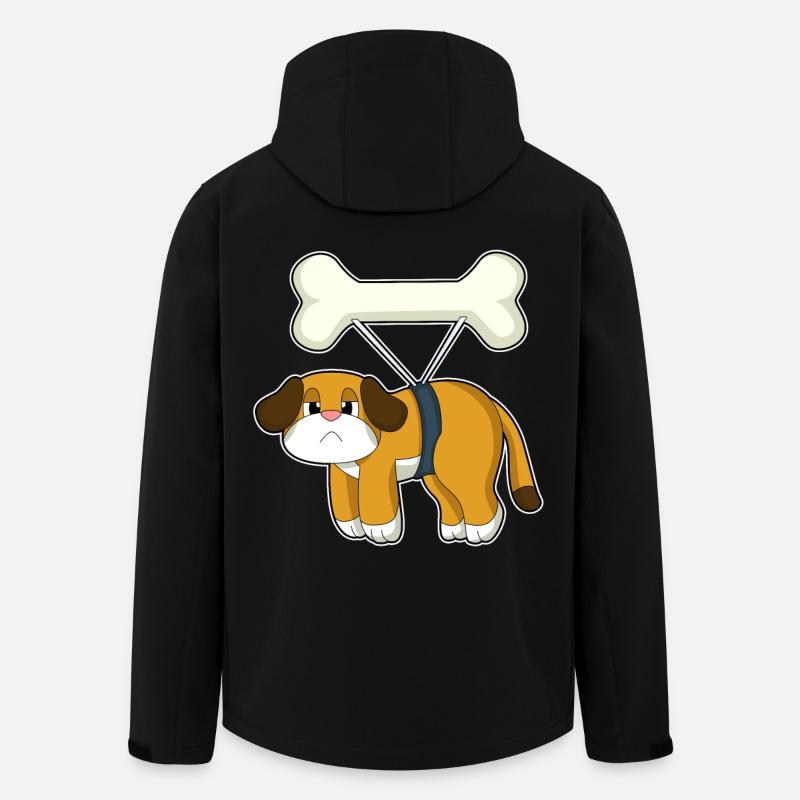 Os de chien - Veste softshell homme en polyester recyclé Stanley/Stella - noir