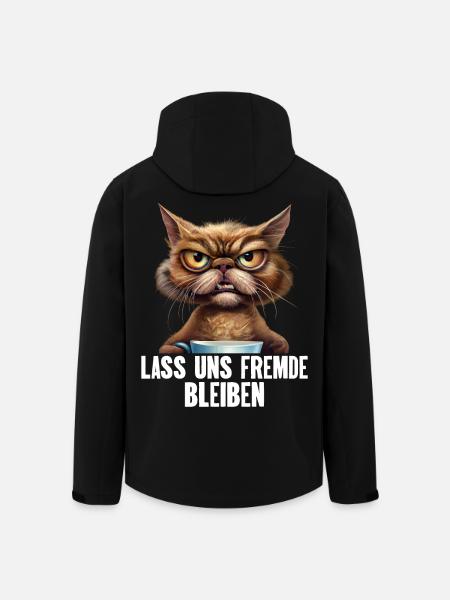 Lass Uns Fremde Bleiben - Recycelte Männer Softshell-Jacke von Stanley/Stella - Schwarz