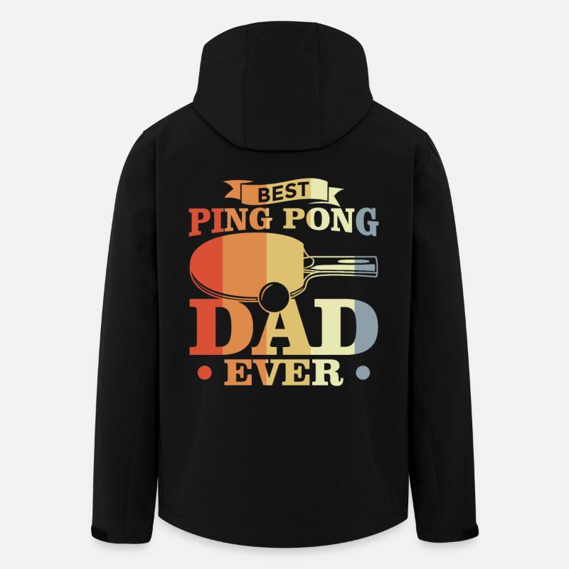 Ping Pong Papa - Recycelte Männer Softshell-Jacke von Stanley/Stella - Schwarz