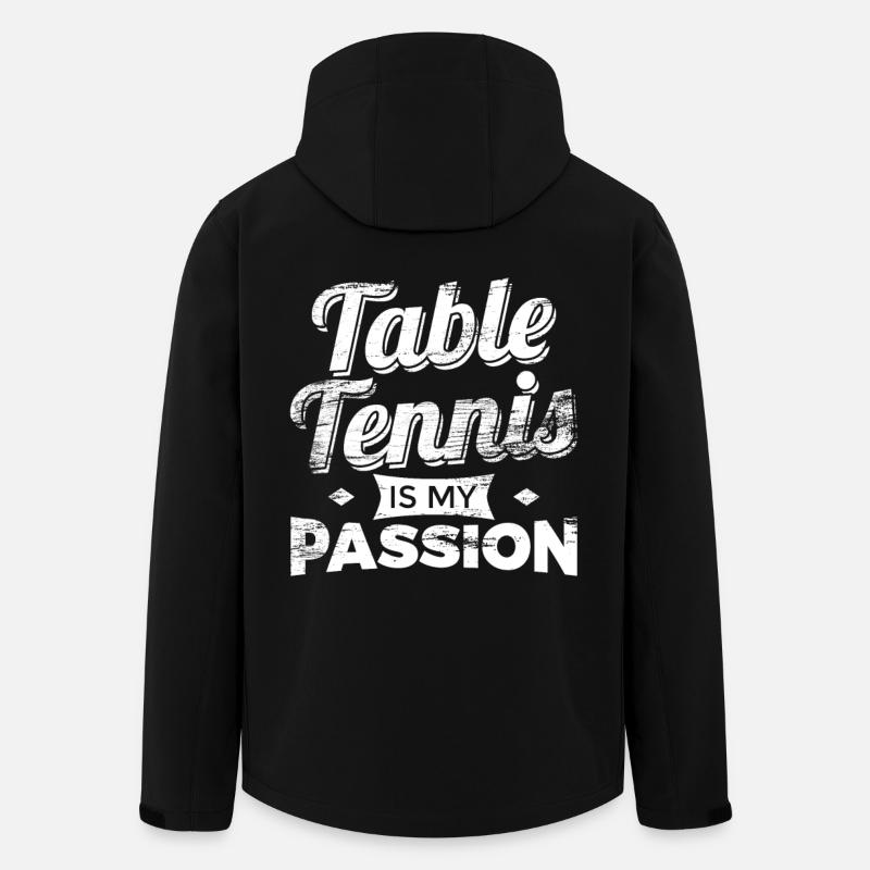 Funny table tennis player saying - Men’s Recycled Softshell Jacket by Stanley/Stella - black