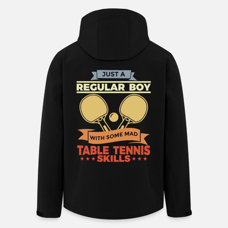 Ping Pong Junge - Recycelte Männer Softshell-Jacke von Stanley/Stella - Schwarz