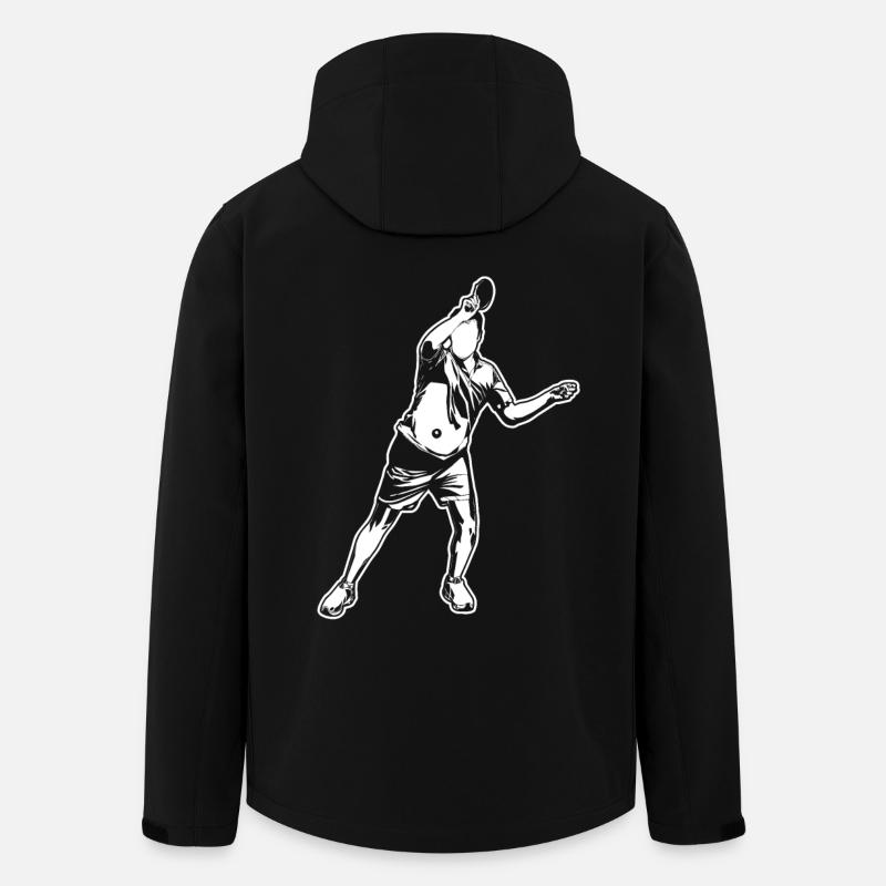 Tischtennisspieler - Recycelte Männer Softshell-Jacke von Stanley/Stella - Schwarz