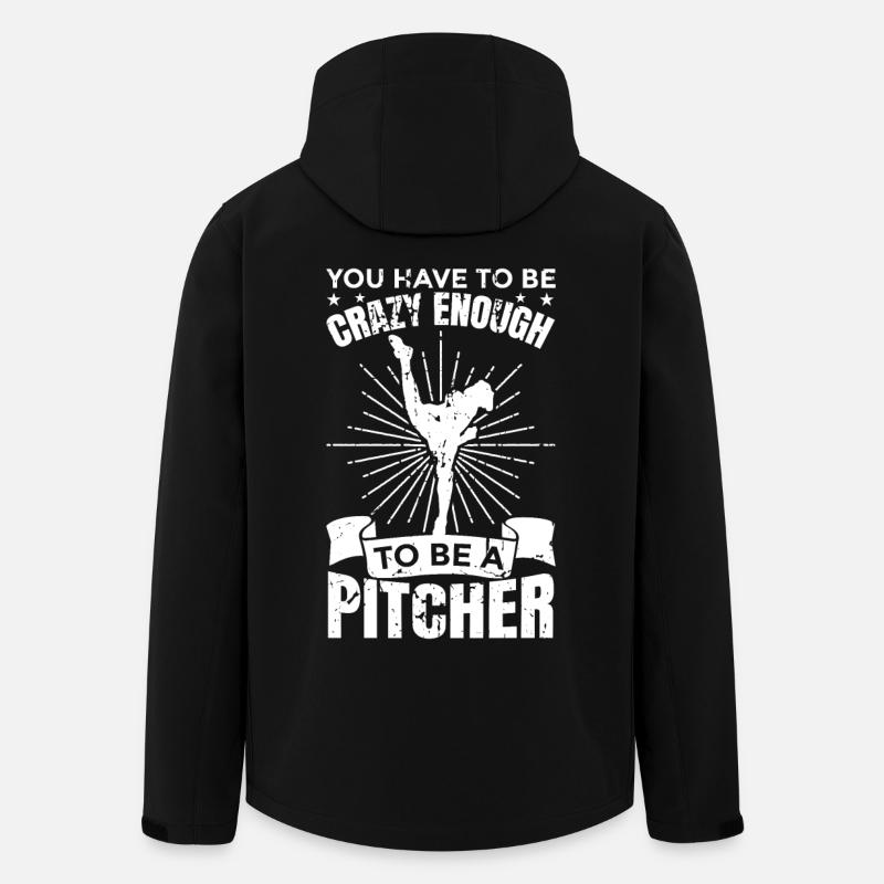 Lanceur de baseball - Veste softshell homme en polyester recyclé Stanley/Stella - noir