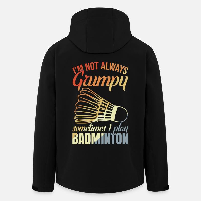 Grumpy badminton player - Men’s Recycled Softshell Jacket by Stanley/Stella - black