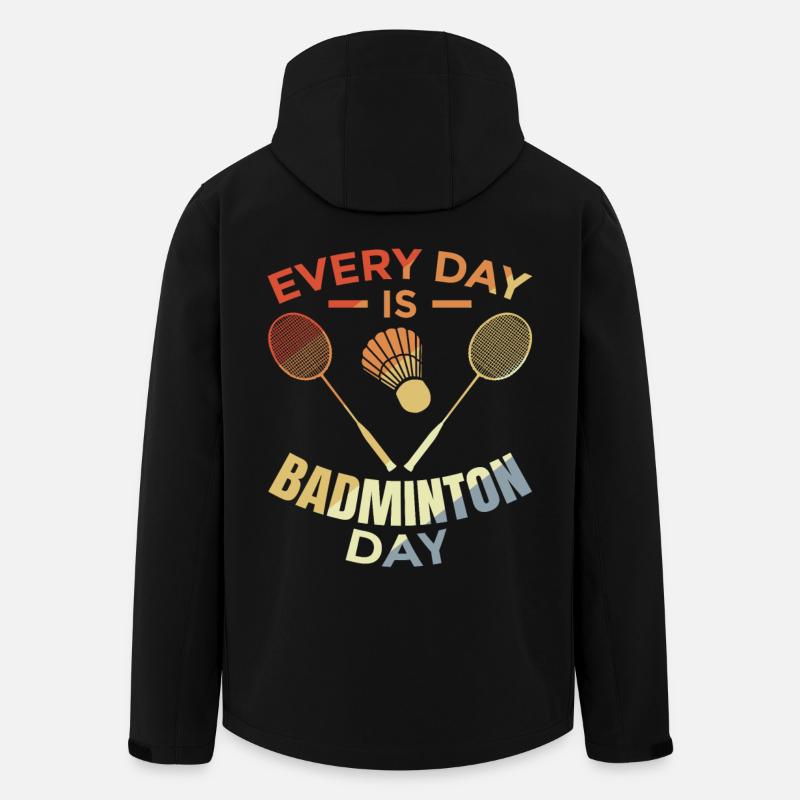 Every day is badminton day - Men’s Recycled Softshell Jacket by Stanley/Stella - black