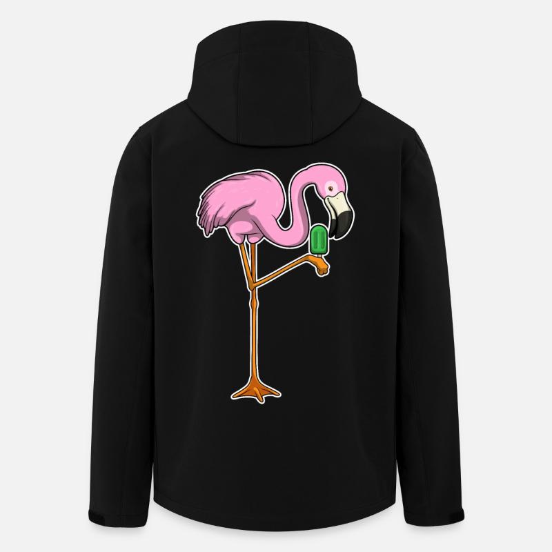 Flamingo popsicles - Men’s Recycled Softshell Jacket by Stanley/Stella - black