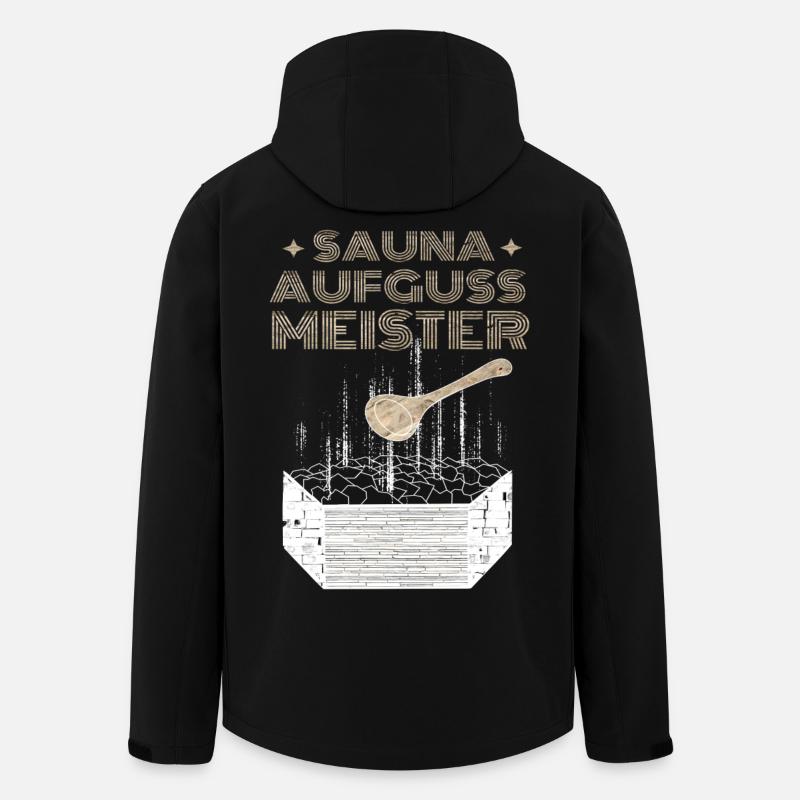 Sauna Aufguss Meister - Recycelte Männer Softshell-Jacke von Stanley/Stella - Schwarz