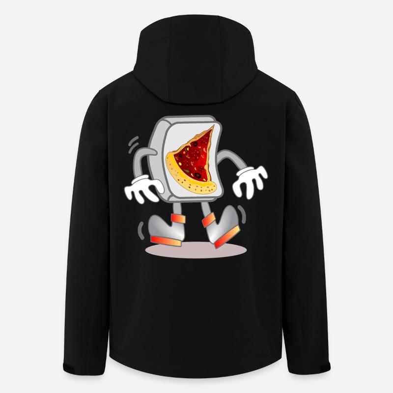 Computer - PIZZA BESTELLUNG - Recycelte Männer Softshell-Jacke von Stanley/Stella - Schwarz