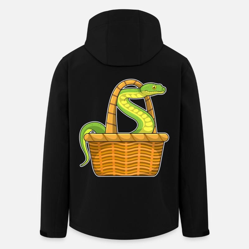 Schlange Korb - Recycelte Männer Softshell-Jacke von Stanley/Stella - Schwarz