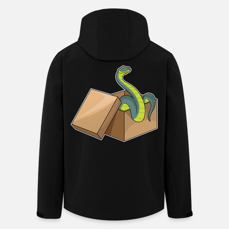 Schlange Box - Recycelte Männer Softshell-Jacke von Stanley/Stella - Schwarz