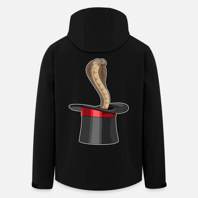 Cylindre Snake Wizard - Veste softshell homme en polyester recyclé Stanley/Stella - noir