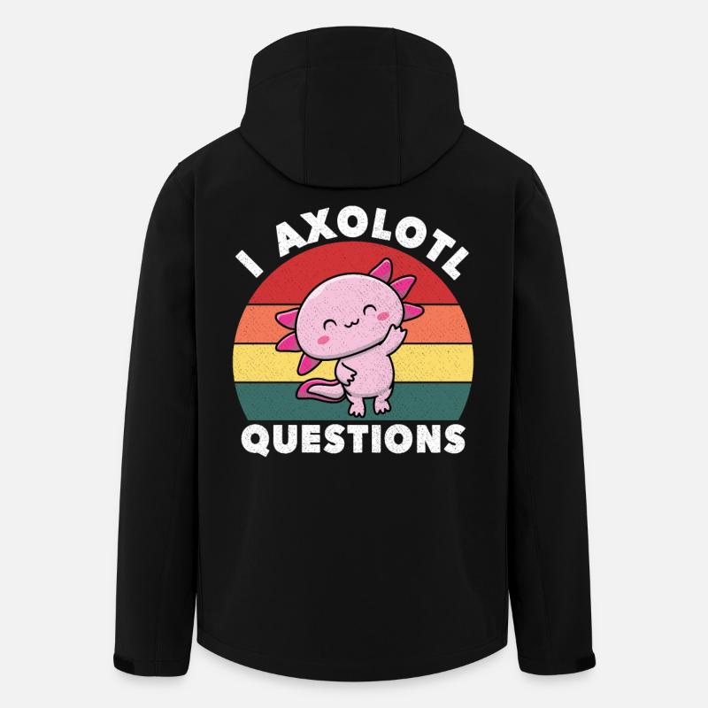 I Axolotl Questions Mignon Axolotl - Veste softshell homme en polyester recyclé Stanley/Stella - noir