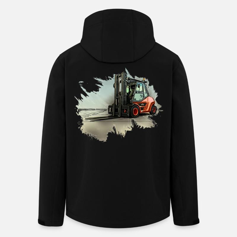 Gabelstapler - Recycelte Männer Softshell-Jacke von Stanley/Stella - Schwarz