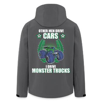 Monster Trucks Monster Truck Offroad Gift - Men’s Recycled Softshell Jacket by Stanley/Stella - black - Back - AI Model Male 185 light (185cm)