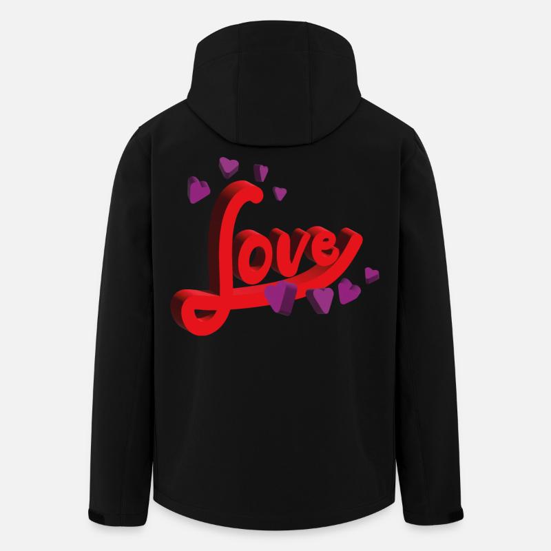 Salutations de - de n’importe où - Veste softshell homme en polyester recyclé Stanley/Stella - noir