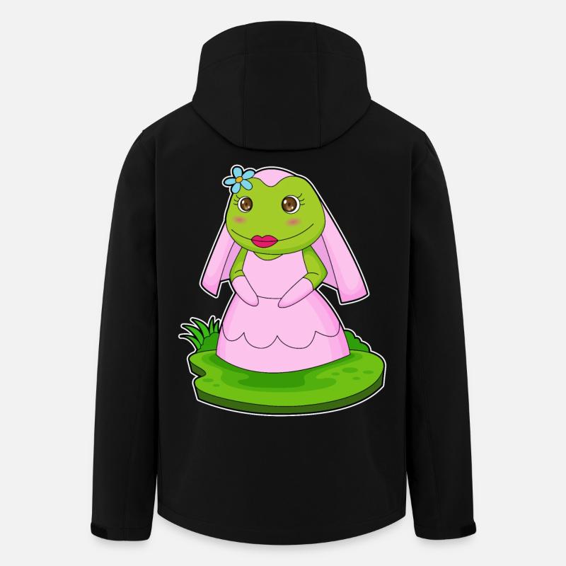 Frosch Braut Schleier Hochzeit - Recycelte Männer Softshell-Jacke von Stanley/Stella - Schwarz