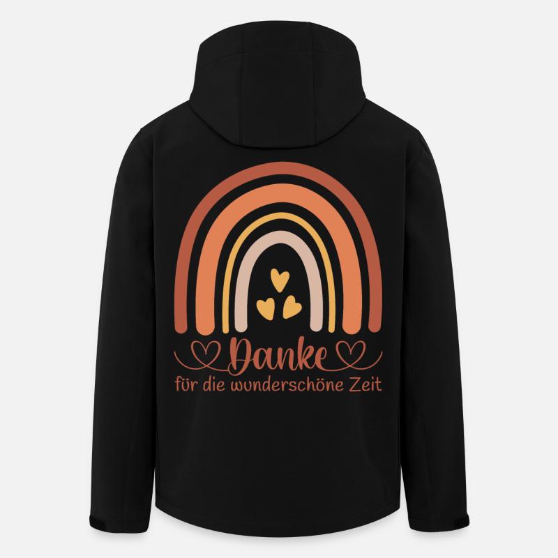 Danke für die wunderschöne Zeit - Kita Abschied - Recycelte Männer Softshell-Jacke von Stanley/Stella - Schwarz