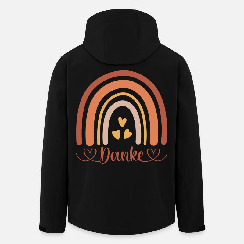 Danke  - Recycelte Männer Softshell-Jacke von Stanley/Stella - Schwarz