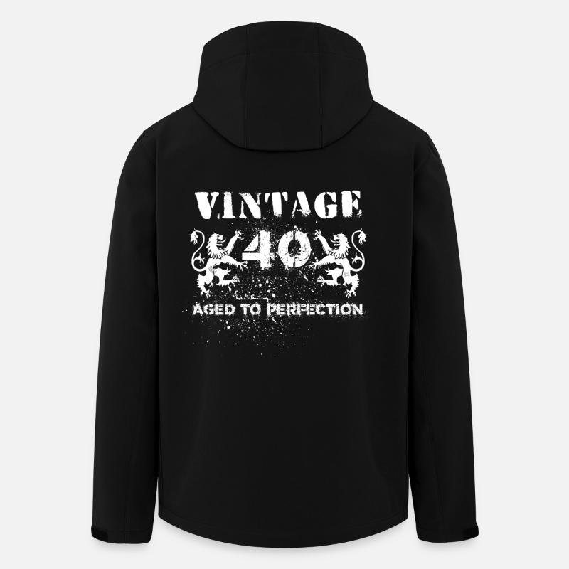 40th Birthday - Men’s Recycled Softshell Jacket Discoverer by Stanley/Stella - black