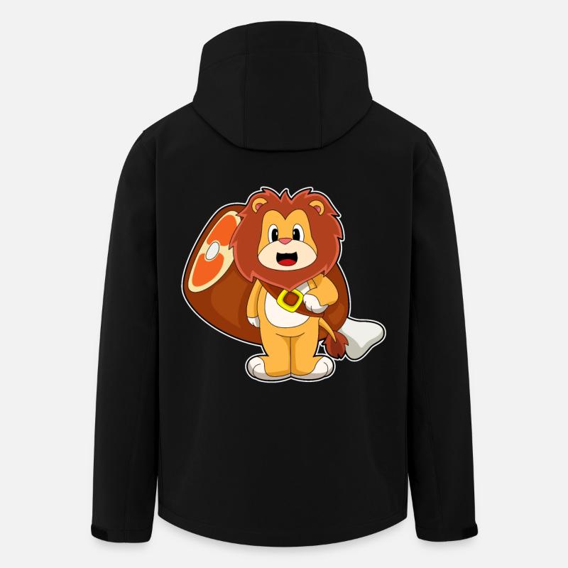 Viande de lion - Veste softshell homme en polyester recyclé Stanley/Stella - noir