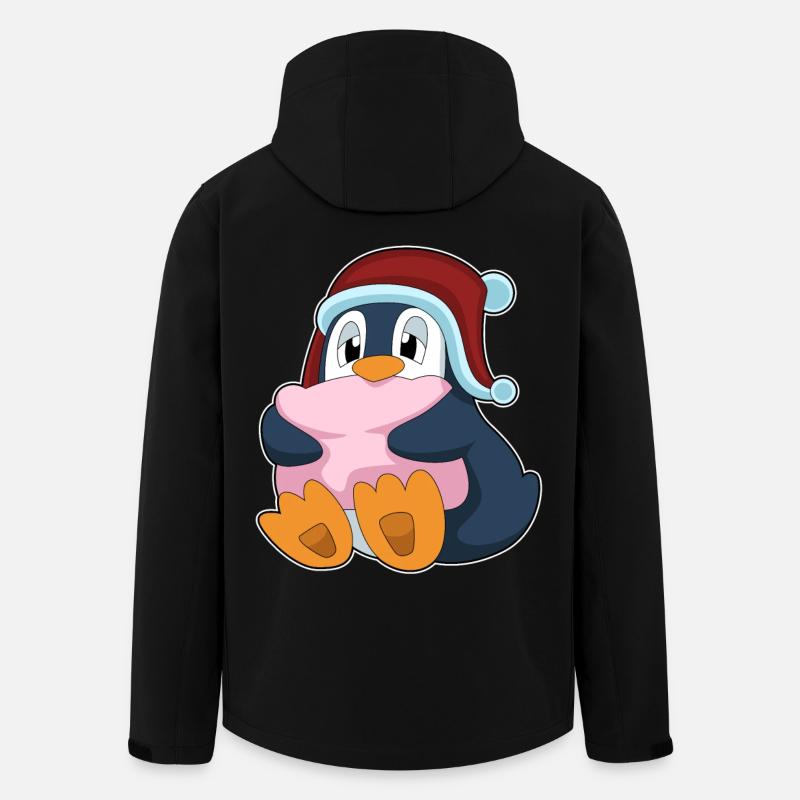 Oreiller de couchage pingouin - Veste softshell homme en polyester recyclé Stanley/Stella - noir