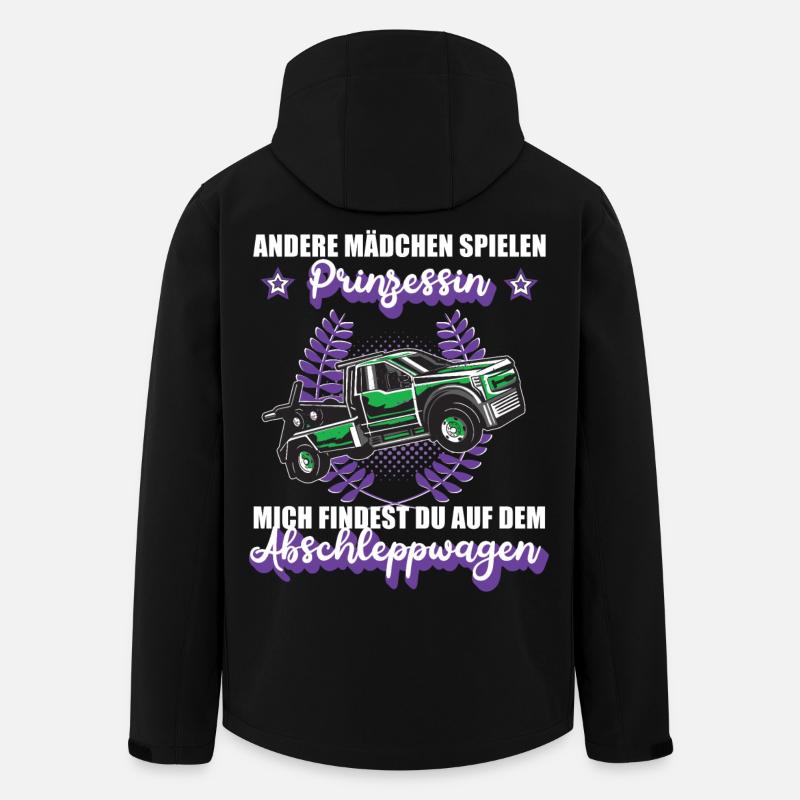 Abschleppwagen Abschleppdienst Mädchen Geschenk - Recycelte Männer Softshell-Jacke von Stanley/Stella - Schwarz