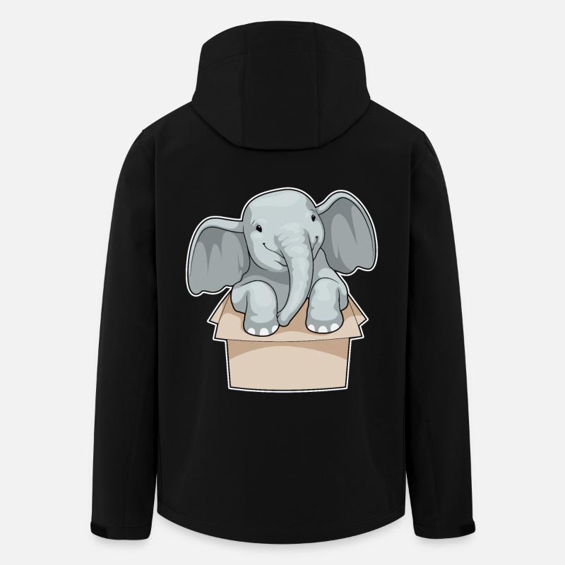 Boîte à éléphants - Veste softshell homme en polyester recyclé Stanley/Stella - noir