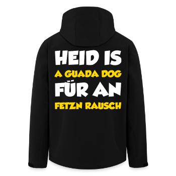Bayrische Sprüche Bayern Spruch - Recycelte Männer Softshell-Jacke von Stanley/Stella - Schwarz - Hinten - AI Model Male 185 light (185cm)