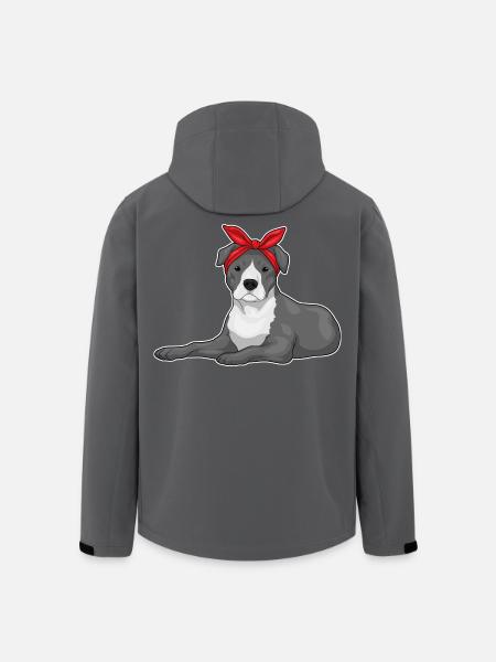 Arc de cheveux de pitbull - Veste softshell homme en polyester recyclé Stanley/Stella - noir