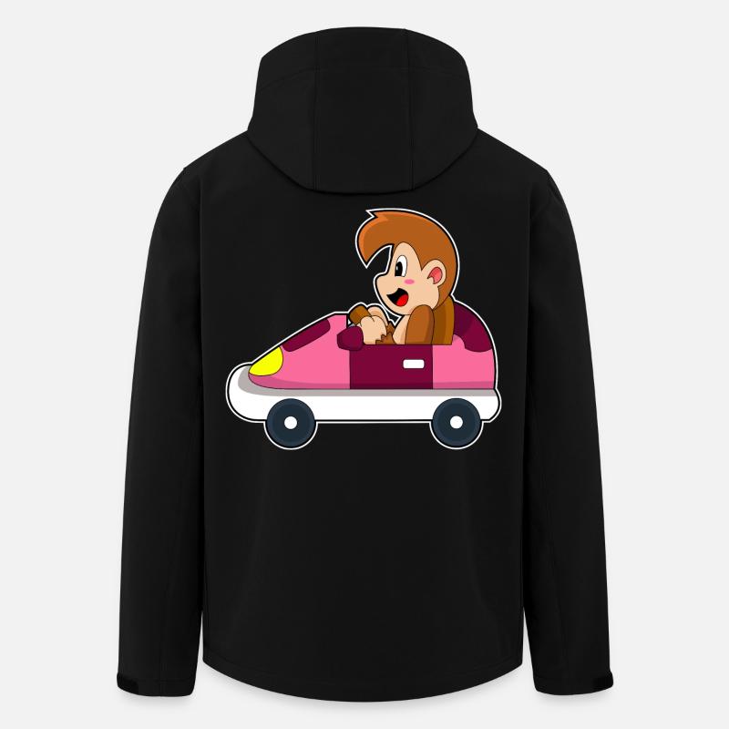 Affe Auto - Recycelte Männer Softshell-Jacke von Stanley/Stella - Schwarz