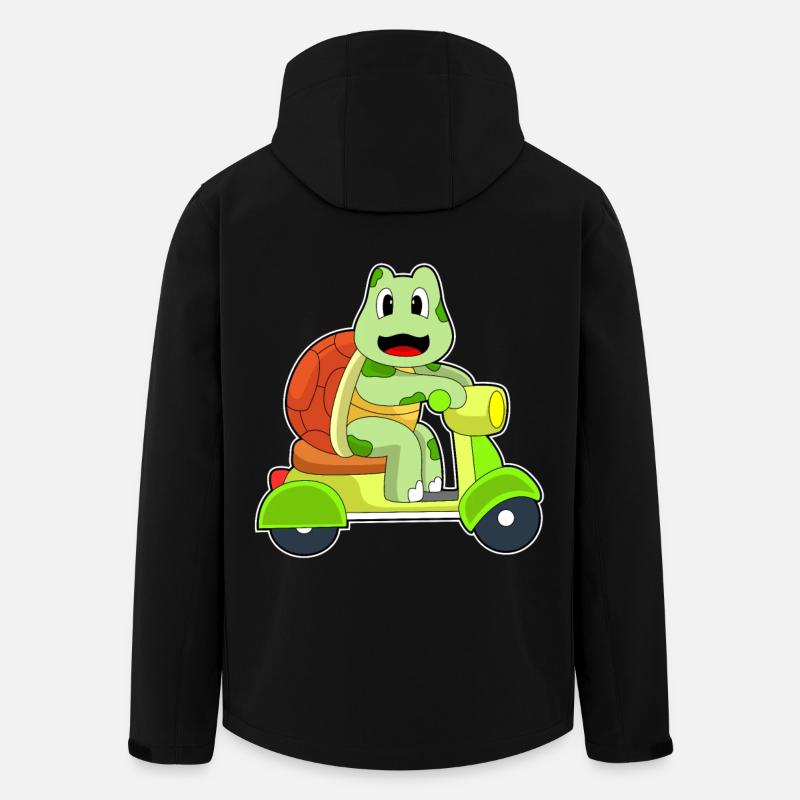 Turtle Scooter - Veste softshell homme en polyester recyclé Stanley/Stella - noir