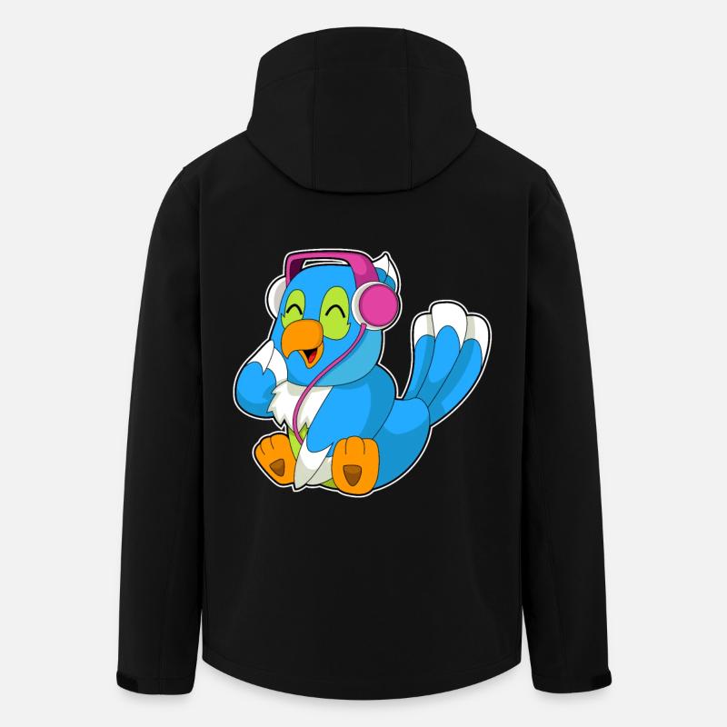 Parrot Musique Casque - Veste softshell homme en polyester recyclé Stanley/Stella - noir