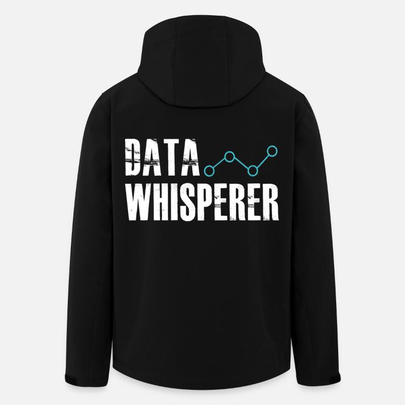 Data Whisperer Science Analyst Ingénieur logiciel - Veste softshell homme en polyester recyclé Stanley/Stella - noir