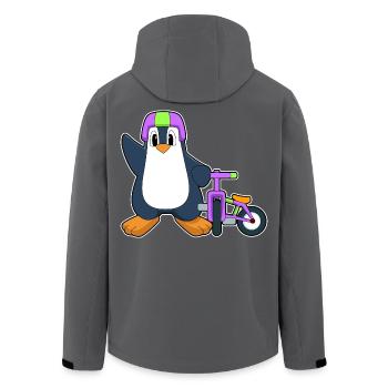 Vélo Pingouin - Veste softshell homme en polyester recyclé Stanley/Stella - charbon - Dos - AI Model Male 185 light (185cm)