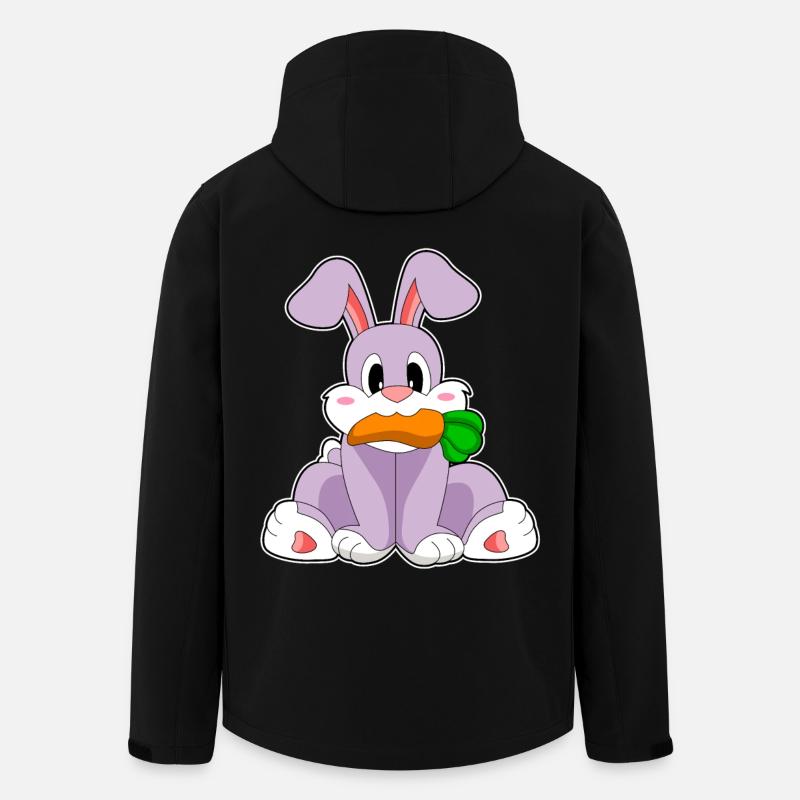 Rabbit Carrot - Men’s Recycled Softshell Jacket by Stanley/Stella - black