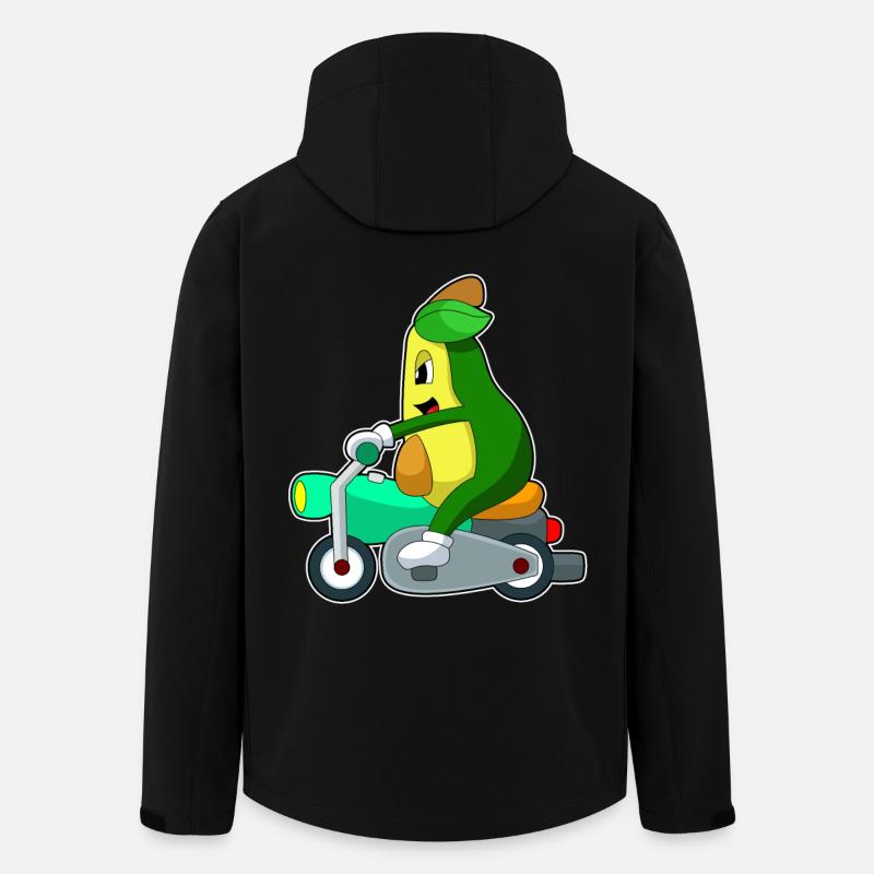 Moto Avocado - Veste softshell homme en polyester recyclé Stanley/Stella - noir