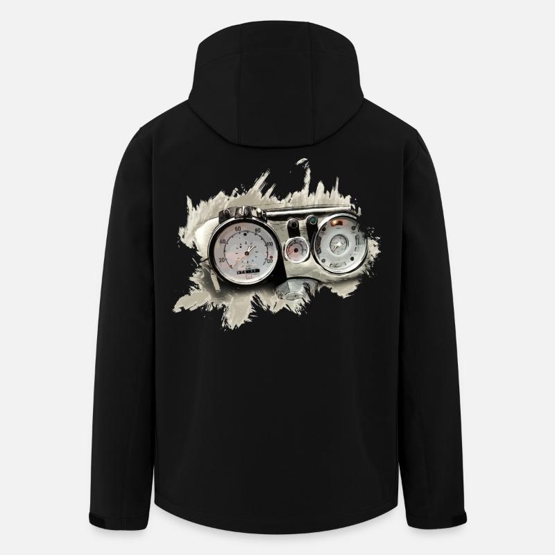 Unimog 406 dashboard - Men’s Recycled Softshell Jacket by Stanley/Stella - black