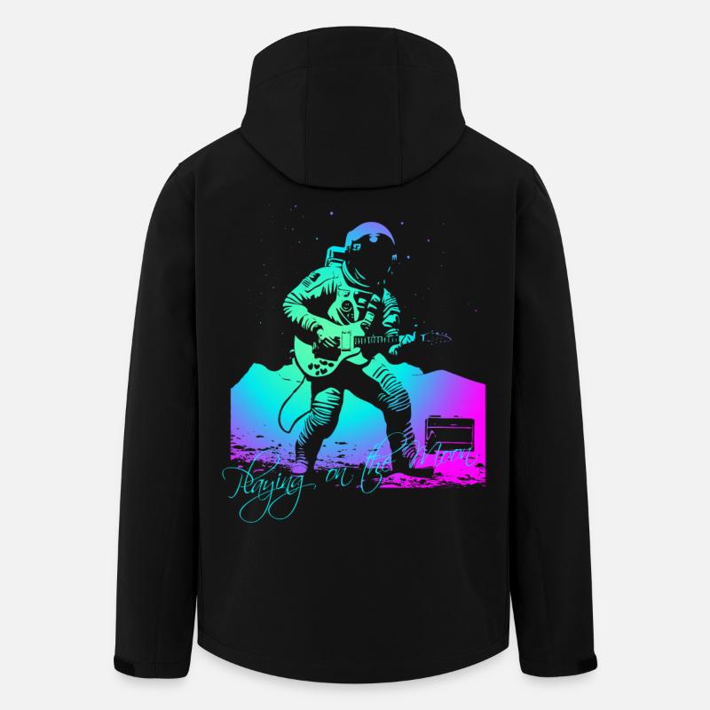 Playing On The Moon - Recycelte Männer Softshell-Jacke von Stanley/Stella - Schwarz
